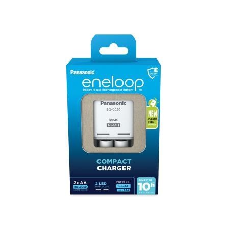 ŁADOWARKA PANASONIC COMPACT + 2x AA ENELOOP 2000 mAh