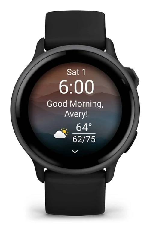 Zegarek sportowy Garmin Vivoactive 6 AMOLED 42mm Black Slate\Czarny