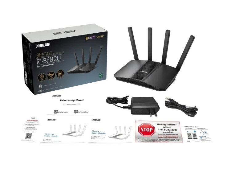 Router ASUS RT-BE82U DUAL-BAND WIFI 7 (802.11BE)