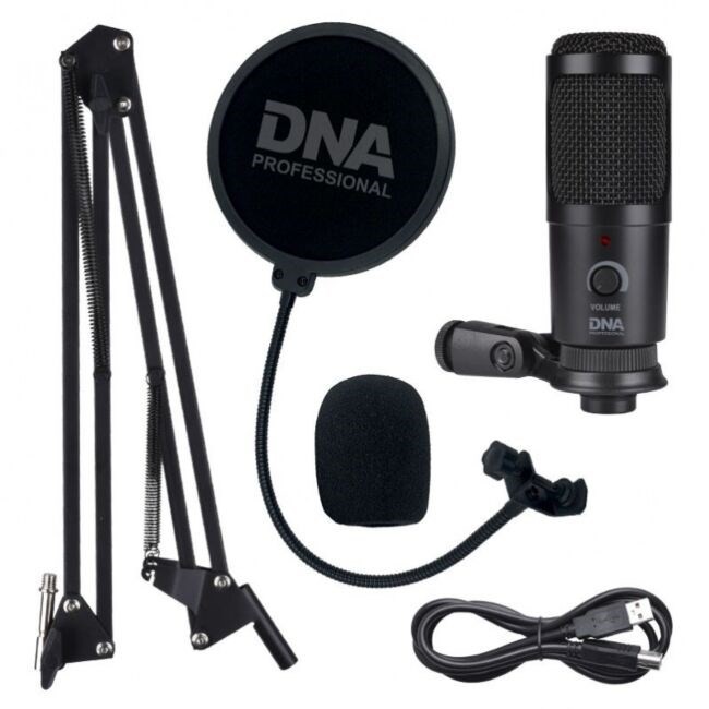 DNA CM USB KIT - Mikrofon pojemnościowy USB zestaw rozszerzony