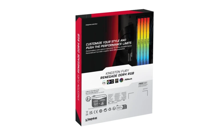 KINGSTON DDR4 16GB 3200MT/s CL16 DIMM FURY Renegade RGB
