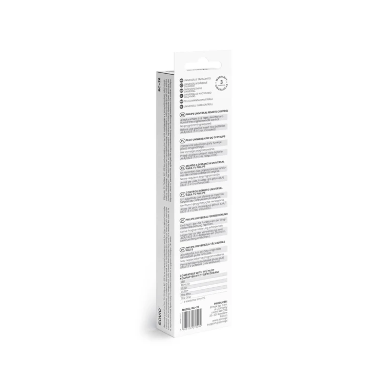 SAVIO PILOT UNIWERSALNY/ZAMIENNIK DO TV PHILIPS - SMART TV RC-26