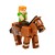 MINECRAFT S2 3D WIND-UP TOY - ALEX & HORSE
