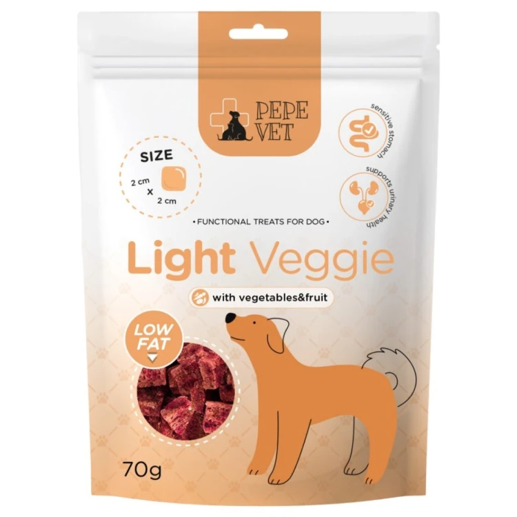 Paka Zwierzaka PEPE VET Przysmak Light Veggie 70g