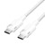 Kabel USB-C do USB-C Vention w oplocie 3A 480Mbps 60W PD 2m biały