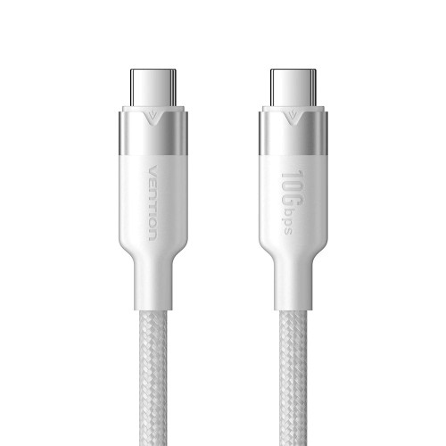 Kabel USB-C do USB-C Vention USB 3.2 5A 10Gbps 1m biały