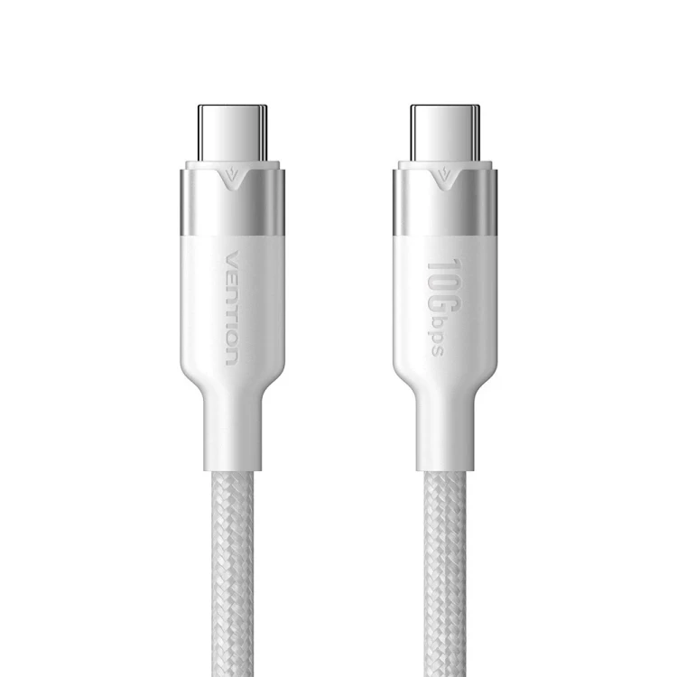 Kabel USB-C do USB-C Vention USB 3.2 5A 10Gbps 1m biały