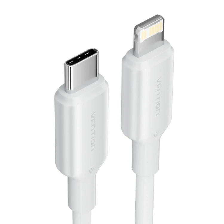 Kabel USB-C do Lightning 3A 480Mbps 1m biały