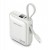 Powerbank Vention 10000mAh 35W PD z wbudowanym kablem USB-C beżowy