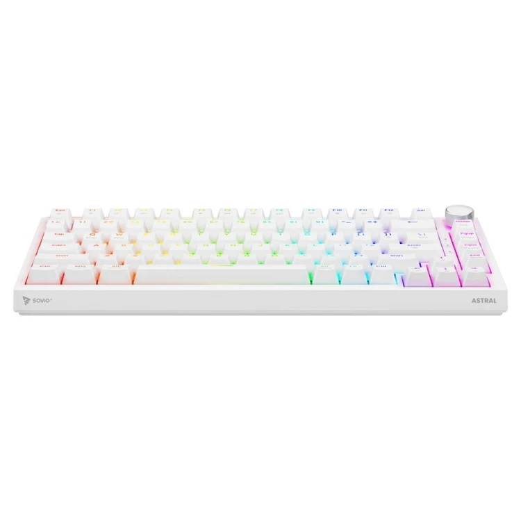 SAVIO KLAWIATURA MECHANICZNA ASTRAL WHITE OUTEMU WHITE JADE RGB