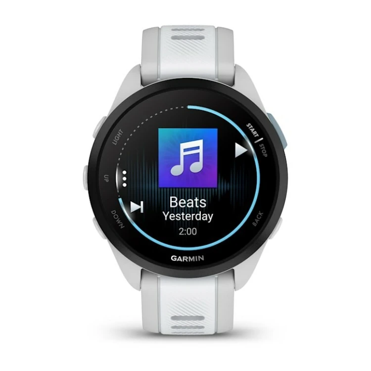 Zegarek Garmin Forerunner 165 Music, 43mm AMOLED Whitestone