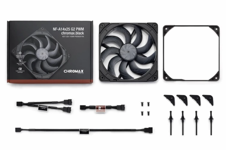 Wentylator NOCTUA 140mm NF-A14x25 G2 PWM chromax black