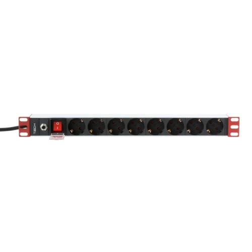 TECHLY LISTWA ZASILAJĄCA 19'1U X8 - GNIAZDA SCHUKO