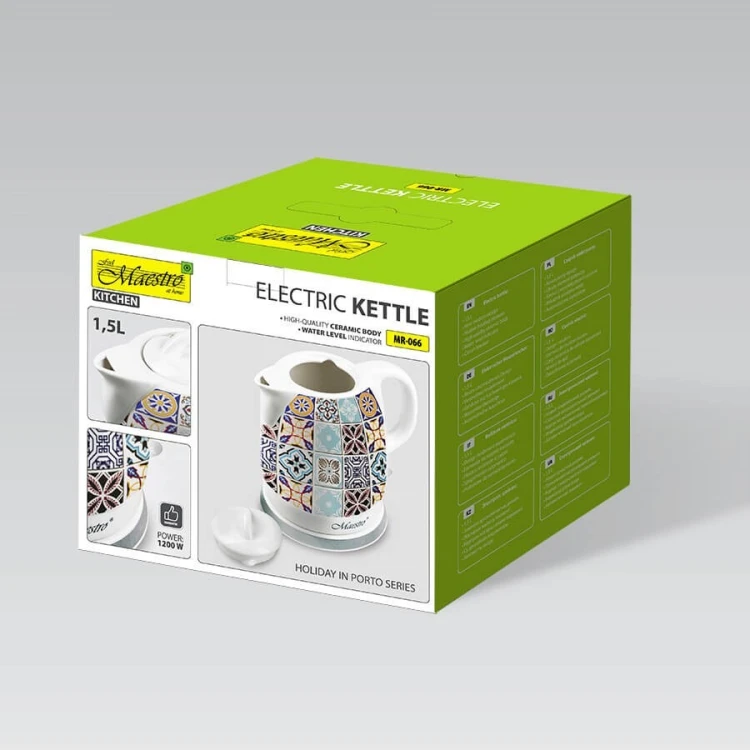 Ceramiczny czajnik elektryczny MR-066-PORTO MAESTRO