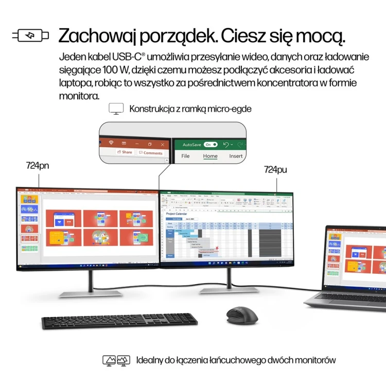 MONITOR HP LED 24”S7 Pro 724pu (8Y2F7AA) 100Hz