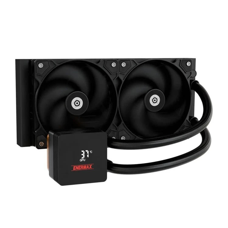 Enermax ELC-LMIV240-SF system chłodzenia komputerów Procesor Chłodnica cieczy all-in-one 12 cm Czarny
