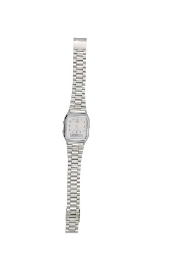 Casio AQ230A-7BMQ Collection Unisex Retro Armbanduhr, silber