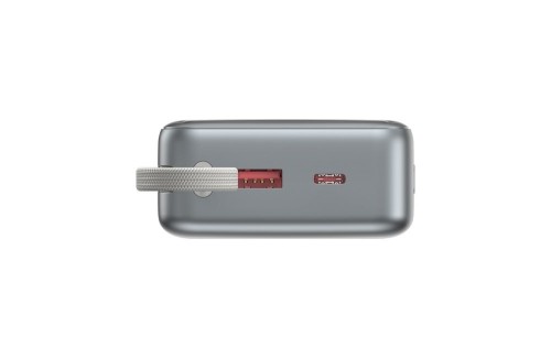 GEMBIRD POWERBANK Z SZYBKIM ŁADOWANIEM 65 W I ZINTEGROWANYMI KABLAMI 20000 MAH, CZARNY