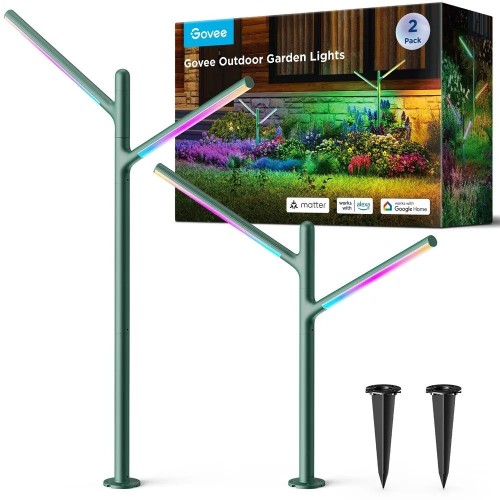 Ogrodowe oświetlenie LED Govee H7086 RGBICWW, RGBWW, 1100 Lm, 2.4GHz Wi-Fi + Bluetooth, IP66
