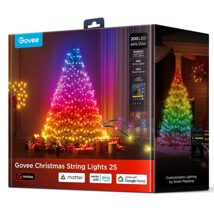 Govee Oświetlenie LED Christmas String Lights 2S 20m H80C4C41