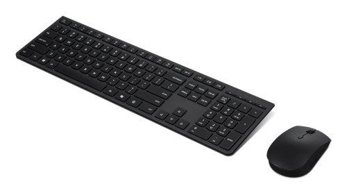 Lenovo 4X31R64328 klawiatura Dołączona myszka Biuro RF Wireless + Bluetooth Niemiecki Czarny