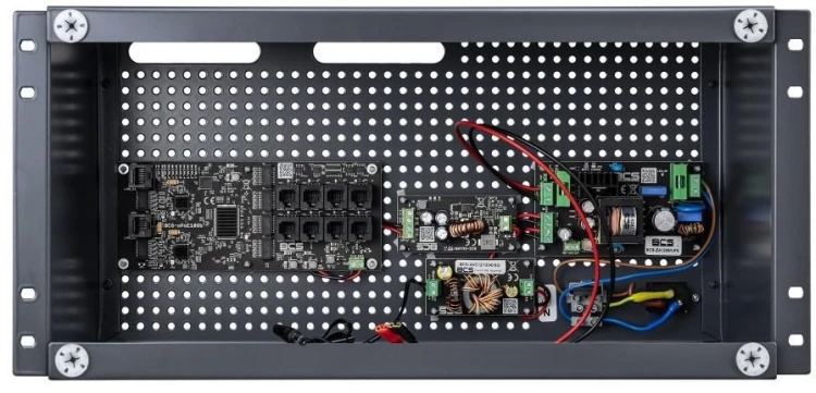 Zestaw buforowy do 8 kamer IP w obudowie RACK BCS POWER