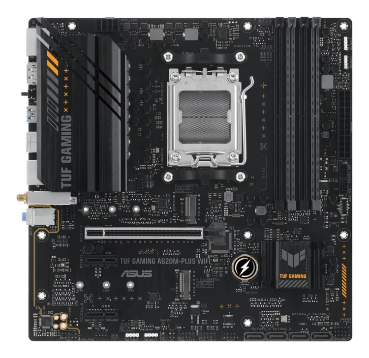 ASUS TUF GAMING A620M-PLUS WIFI AMD A620 Gniazdo AM5 micro ATX