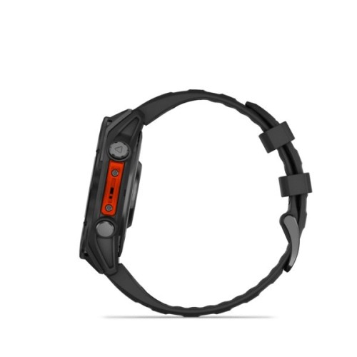Garmin Fenix 8 3,56 cm (1.4") AMOLED 47 mm Cyfrowy 454 x 454 px Ekran dotykowy Czarny Wi-Fi GPS