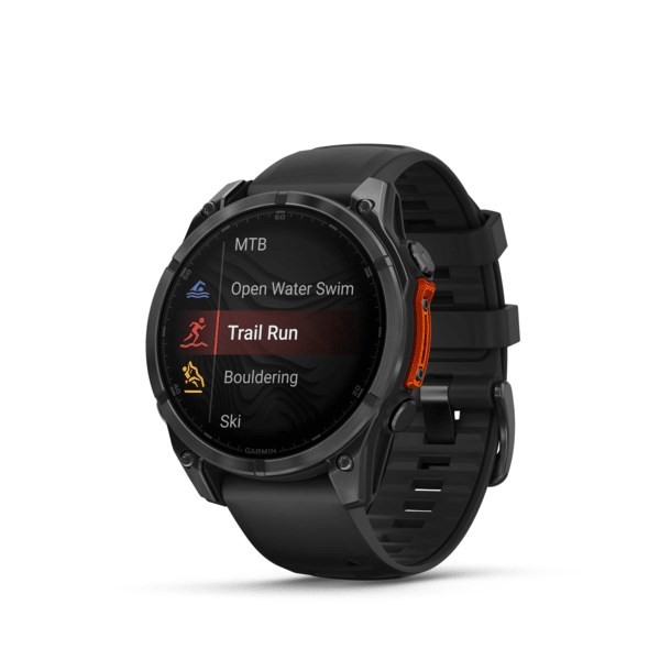 Garmin Fenix 8 3,56 cm (1.4") AMOLED 47 mm Cyfrowy 454 x 454 px Ekran dotykowy Czarny Wi-Fi GPS