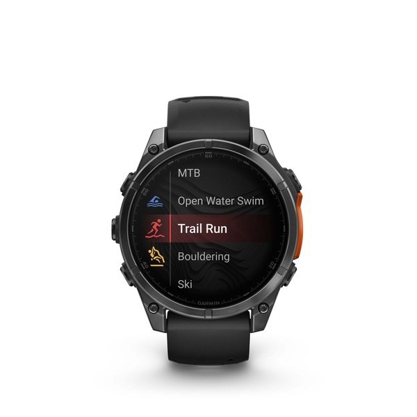 Garmin Fenix 8 3,56 cm (1.4") AMOLED 47 mm Cyfrowy 454 x 454 px Ekran dotykowy Czarny Wi-Fi GPS