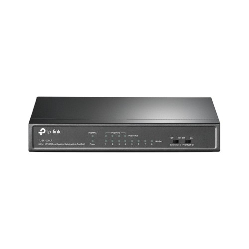 Switch TP-LINK TL-SF1008LP Przełącznik typu desktop, 8 portów 10/100 Mb/s, 4 porty PoE , 8 portów RJ45 10/100 Mb/s, 4 porty PoE, transfer danych i zas