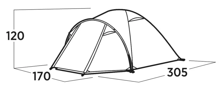Namiot trzyosobowy Easy Camp Setesdal 3