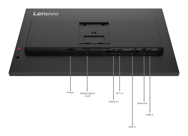 Monitor Lenovo ThinkVision T27UD-40 z systemami ochrony przed włamaniem (IPS), 27", godz. 16:9, 60 Hz, 4 ms, 3840 x 2160 pikseli, 350 cd/m2, Ilość por