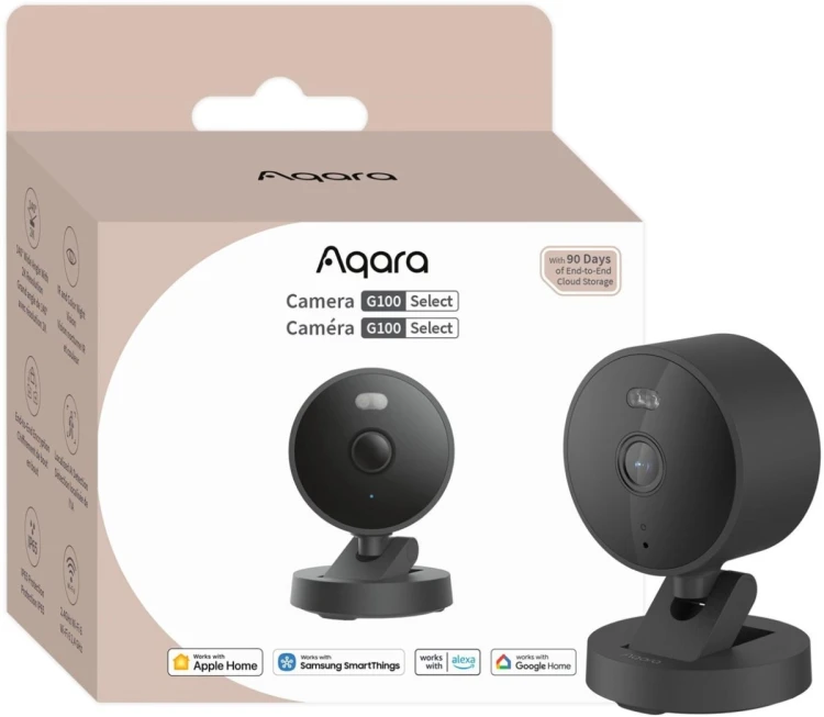 Aqara G100 Sześcian Kamera bezpieczeństwa IP Wewnętrz i na wolnym powietrzu 2304 x 1296 px Sufit / Ściana