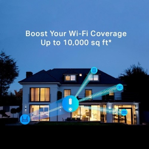 TP-Link RE450 przedłużacz sieciowy Nadajnik sieciowy Biały 10, 100, 1000 Mbit/s