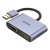 UNITEK V1304A adapter kablowy 0,15 m USB Typu-A HDMI + VGA (D-Sub) Szary