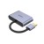 UNITEK V1304A adapter kablowy 0,15 m USB Typu-A HDMI + VGA (D-Sub) Szary