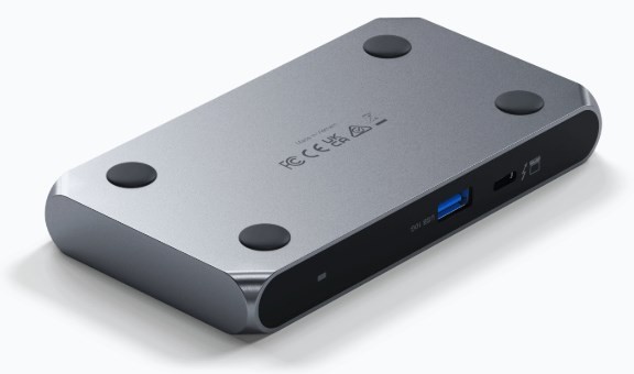 Satechi Thunderbolt 4 Slim Hub Pro - hub USB-C (port DC 20V, USB 3.2 Gen 2 Data Port, 3x port Thunderbolt 4) (space gray)