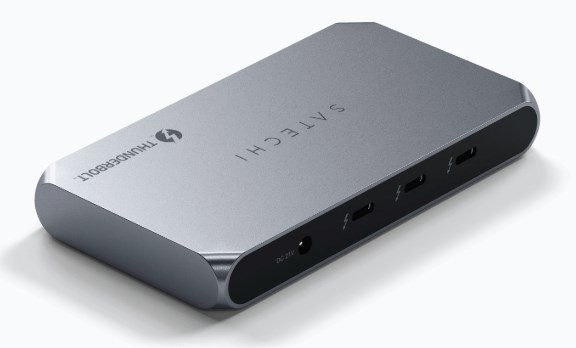 Satechi Thunderbolt 4 Slim Hub Pro - hub USB-C (port DC 20V, USB 3.2 Gen 2 Data Port, 3x port Thunderbolt 4) (space gray)