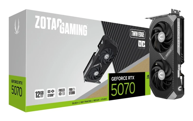 Zotac GAMING GeForce RTX 5070 Twin Edge OC NVIDIA 12 GB GDDR7