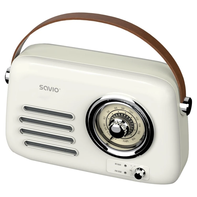 SAVIO RADIO PRZENOŚNE BIAŁE RS-02