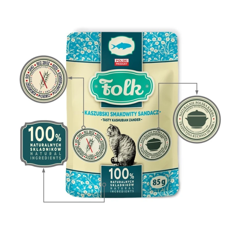 FOLK Kaszubski smakowity sandacz saszetka 85g