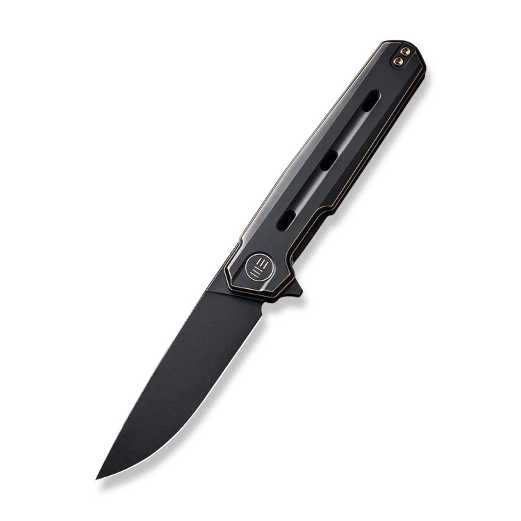 Nóż WE Knife Navo z CPM-20CV Brąz i Czarny Tytan