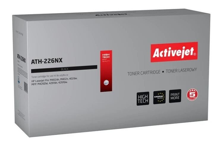 Activejet ATH-226NX Toner (zamiennik HP 226X CF226X; Supreme; 9200 stron; czarny)