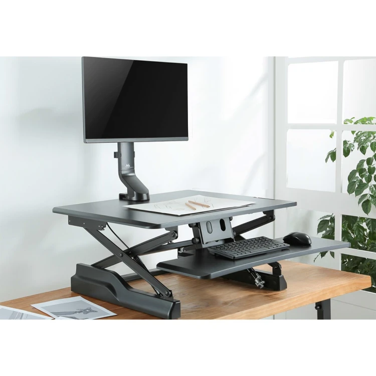 Uchwyt biurkowy do monitora Maclean MC-853 (biurkowy; 17" - 32"; max. 8kg)