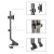 Uchwyt biurkowy do monitora Maclean MC-853 (biurkowy; 17" - 32"; max. 8kg)