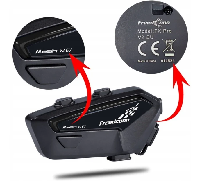 Interkom motocyklowy FreedConn FX Pro V2 EU MESH