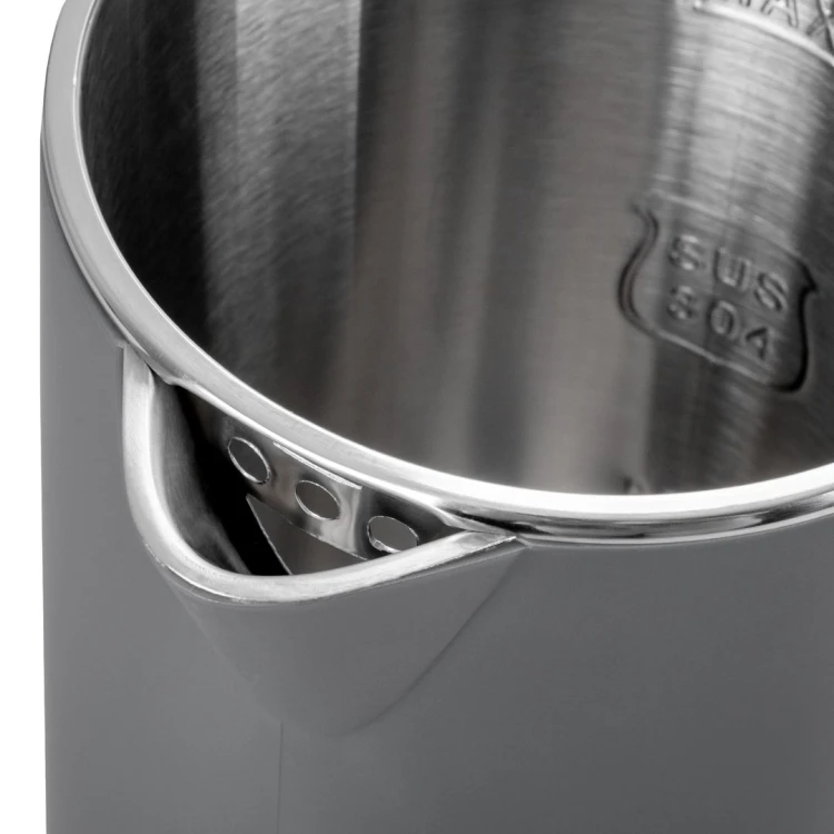 ELDOM CZAJNIK BEZPRZEWODOWY C515S ORRA 1,8L 2000W, SZARY, 5 PROGRAMÓW 45,55,70,85,100°C, PODTRZYMYWANIE TEMPERATURY