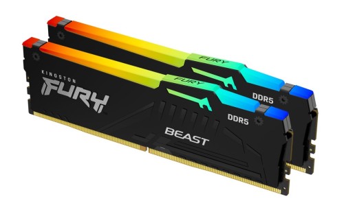 KINGSTON DDR5 64GB 5600MT/s CL40 DIMM KITx2 FURY Beast RGB