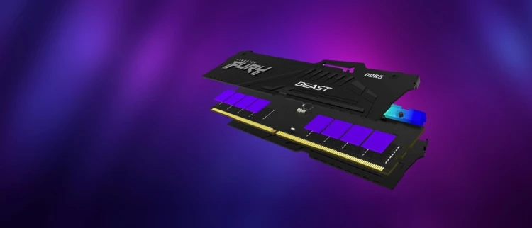 KINGSTON DDR5 64GB 5600MT/s CL40 DIMM KITx2 FURY Beast RGB